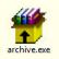 How to archive a file in Zip