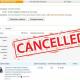 What does transportation canceled by Aliexpress mean?